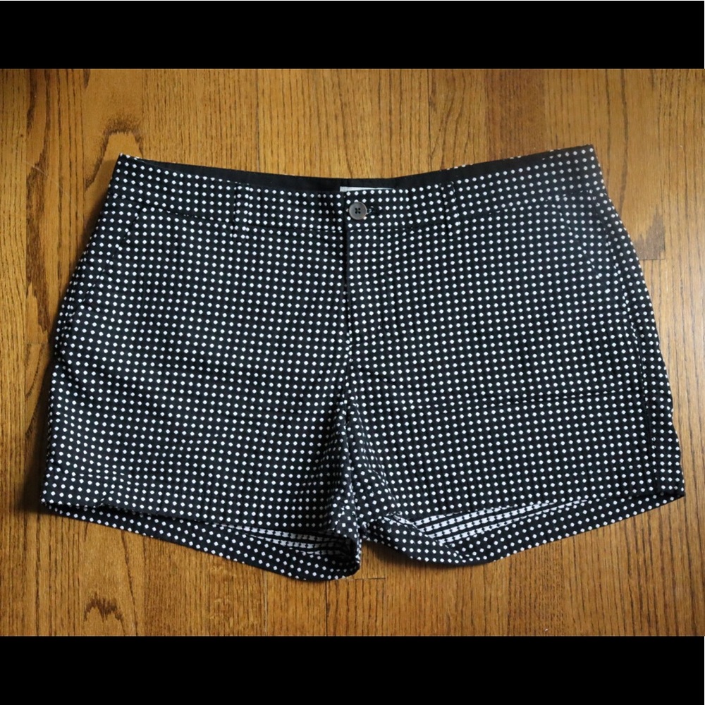 Old Navy Black with White Polka Dot Shorts